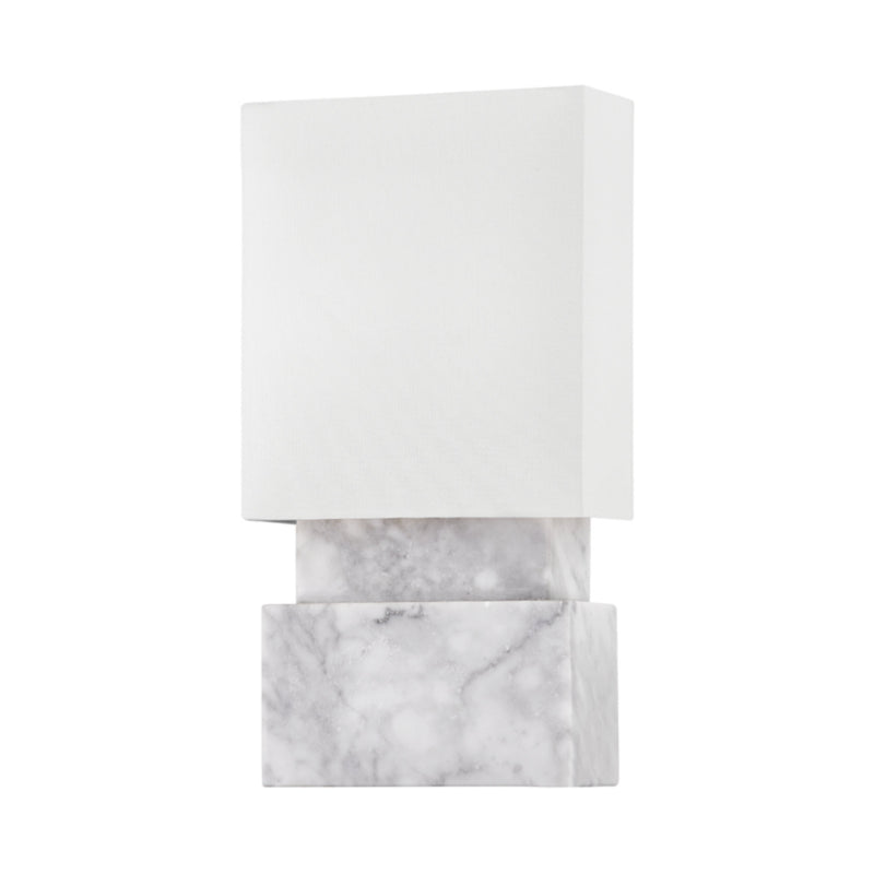 Haight 2 Light Wall Sconce in White Marble