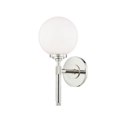 Bowery 1 Light Bath and Vanity in Polished Nickel
