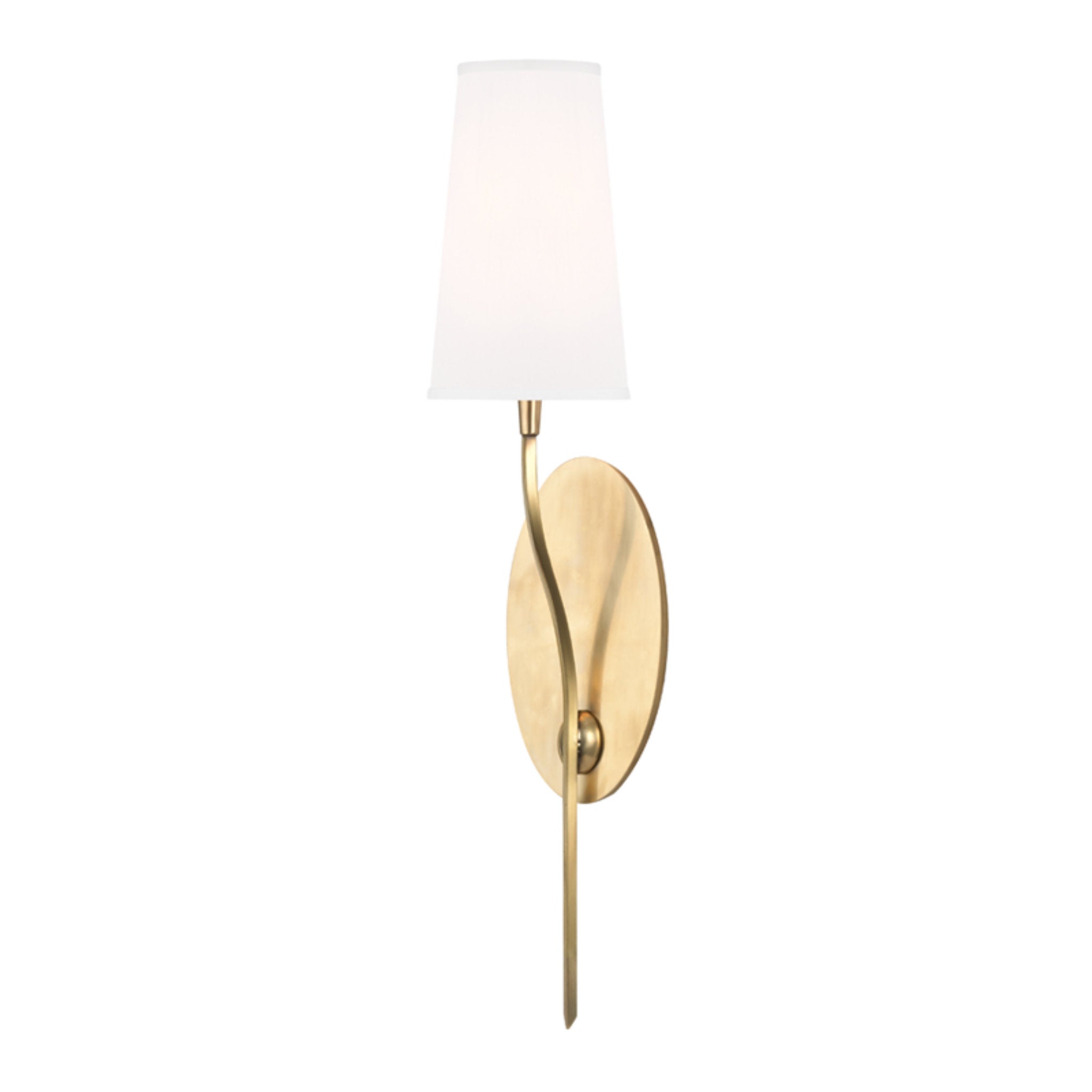Rutland 1-Light Wall Sconce in  Aged Brass 5L x 5W x 25.5H