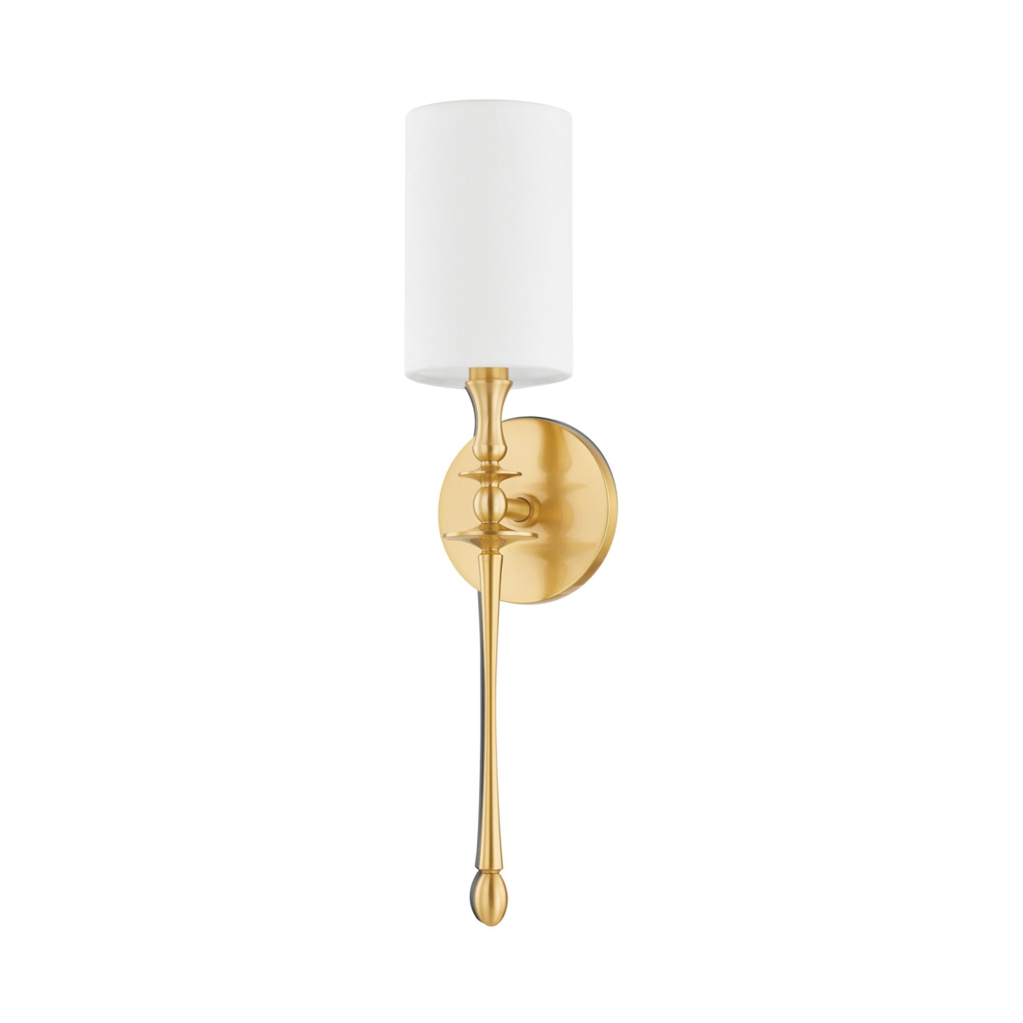 Guilford 1 Light Wall Sconce in Aged Brass