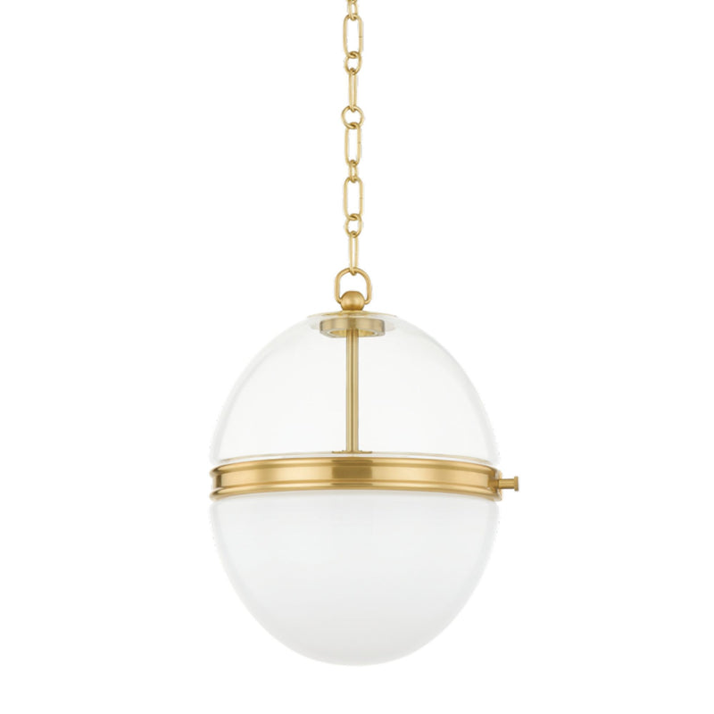 Donnell 1 Light Pendant in Aged Brass