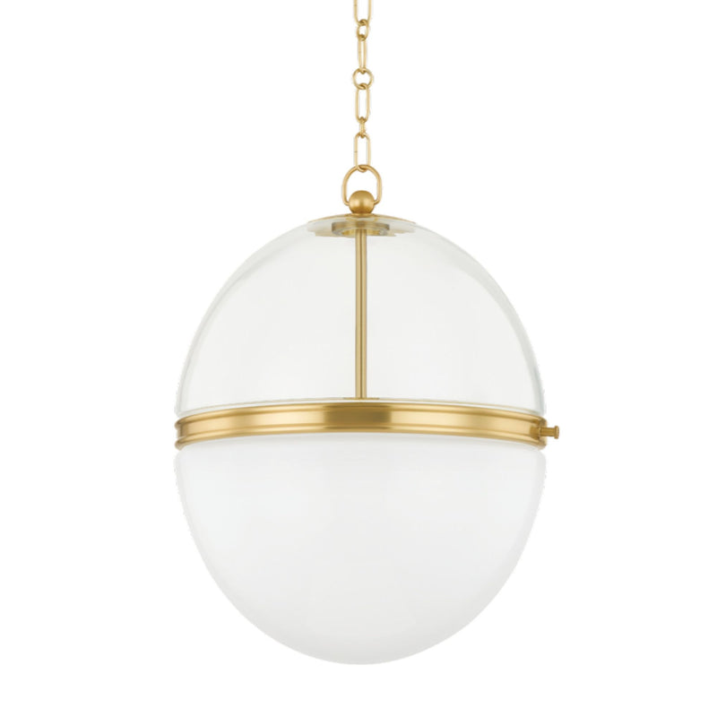 Donnell 1 Light Pendant in Aged Brass