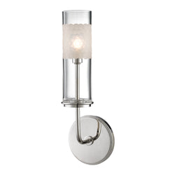 Wentworth 1 Light Bath and Vanity in Polished Nickel