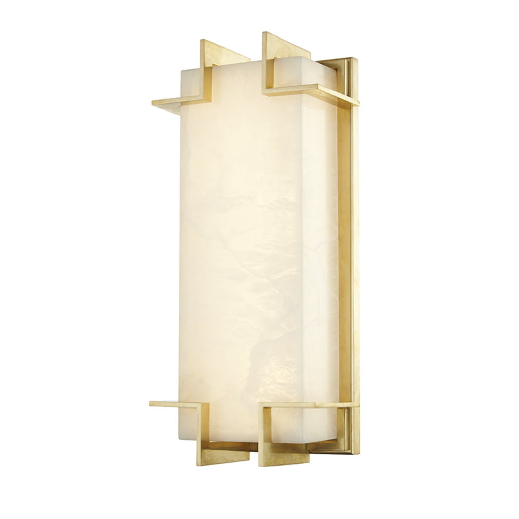 Delmar Light Wall Sconce in Aged Brass – Foundry Lighting