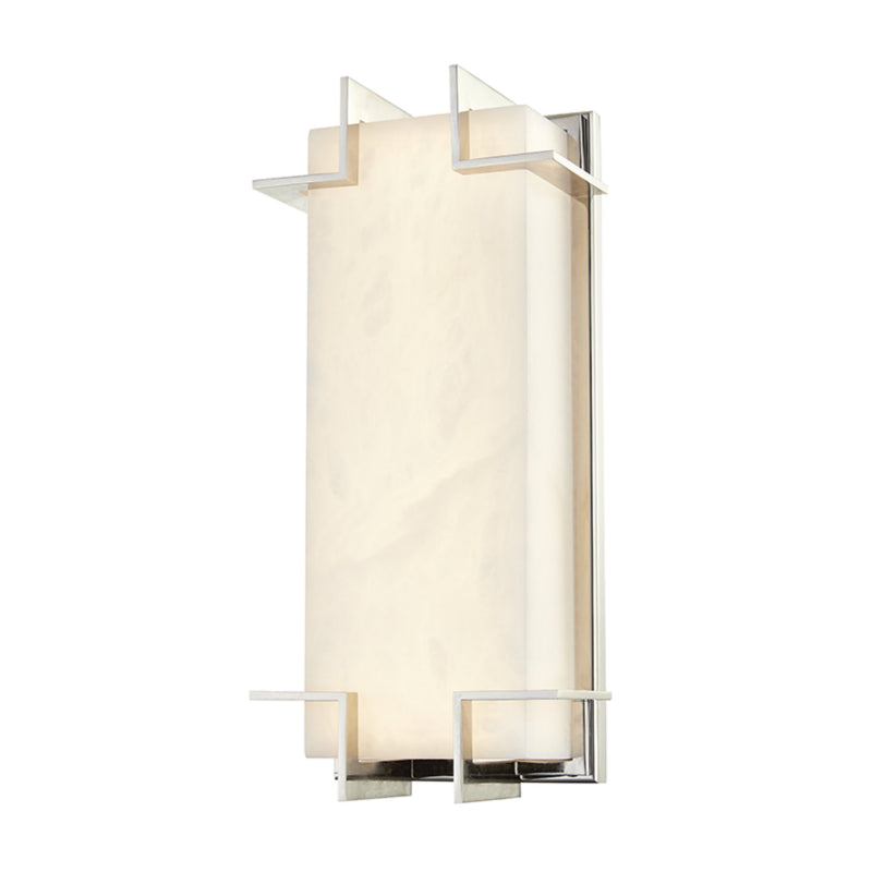 Delmar 1 Light Wall Sconce in Polished Nickel