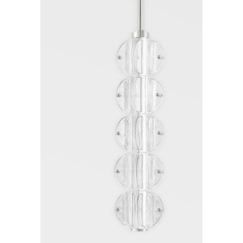 Lindley 5 Light Pendant in Polished Nickel