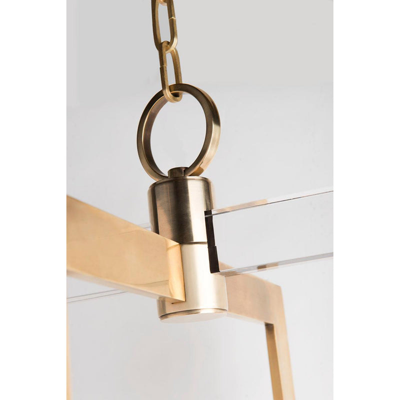 Wellington 4 Light Pendant in Polished Nickel