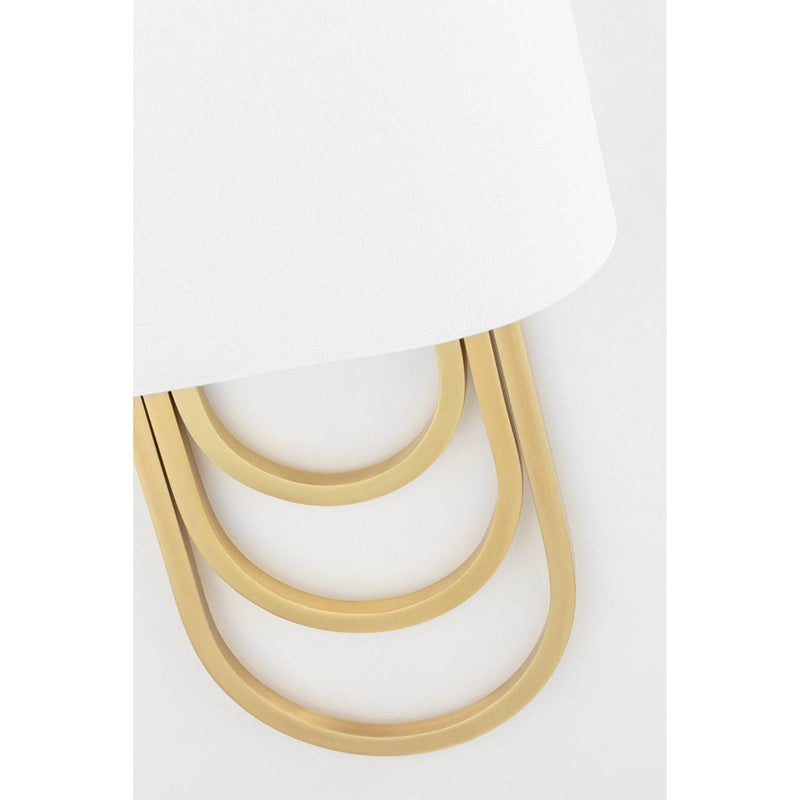 Farah 2 Light Wall Sconce in Polished Nickel