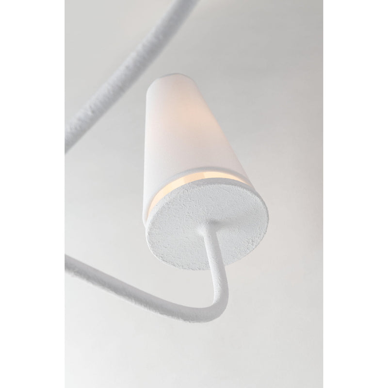 Marcel 4 Light Linear in Gesso White