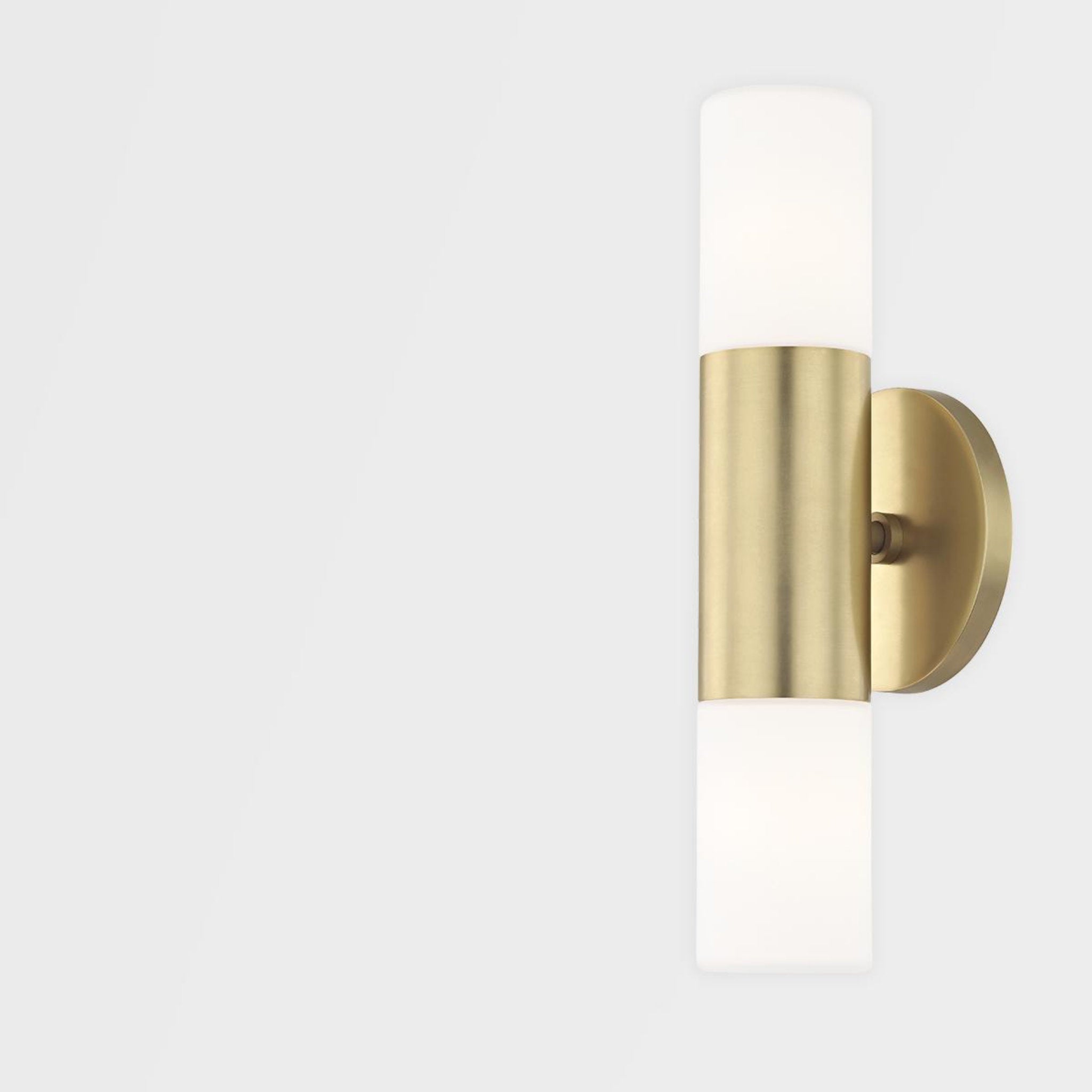 Lola 1-Light Wall Sconce in Aged Brass