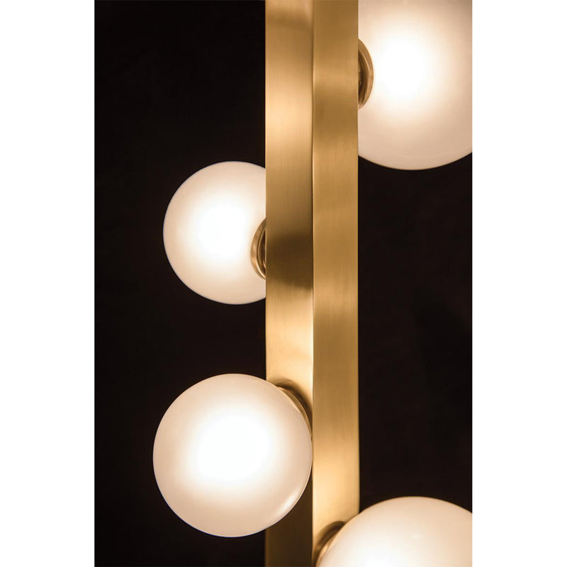 Mini Hinsdale 12 Light Linear in Aged Brass