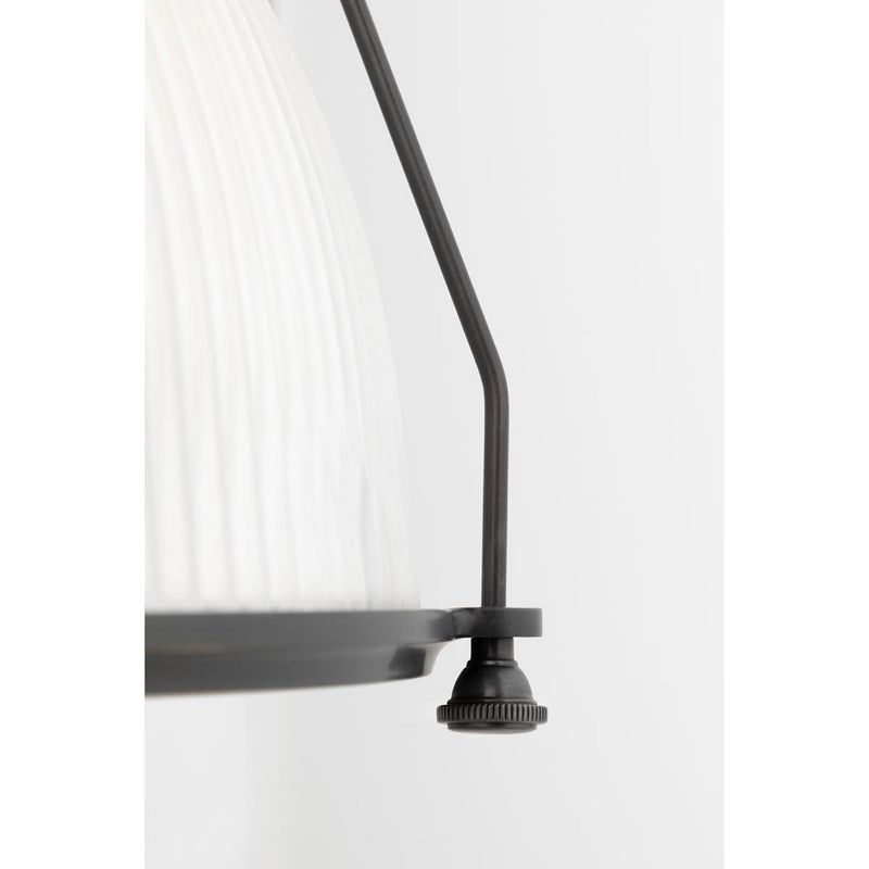 Haverhill 1 Light Pendant in Satin Nickel