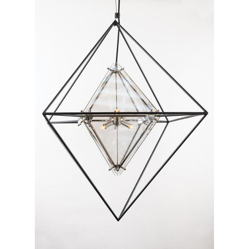 Epic 8 Light Chandelier in Forged Iron