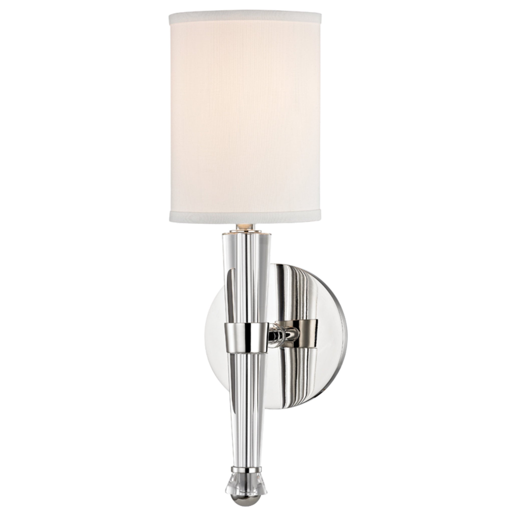 Volta 1 Light Wall Sconce in Polished Nickel