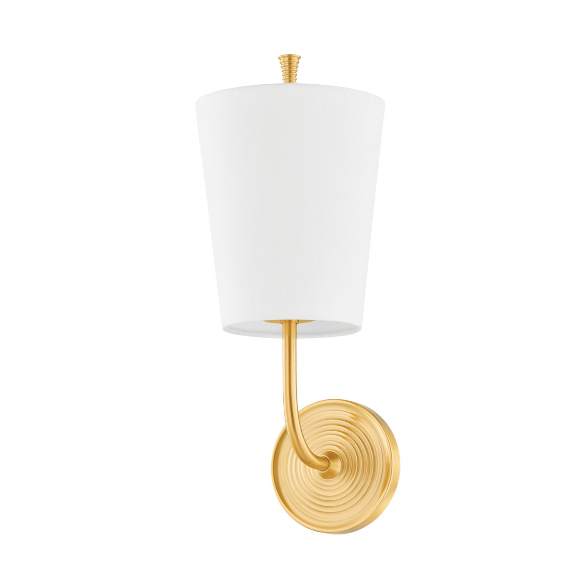 Gladstone 1 Light Wall Sconce in Aged Brass