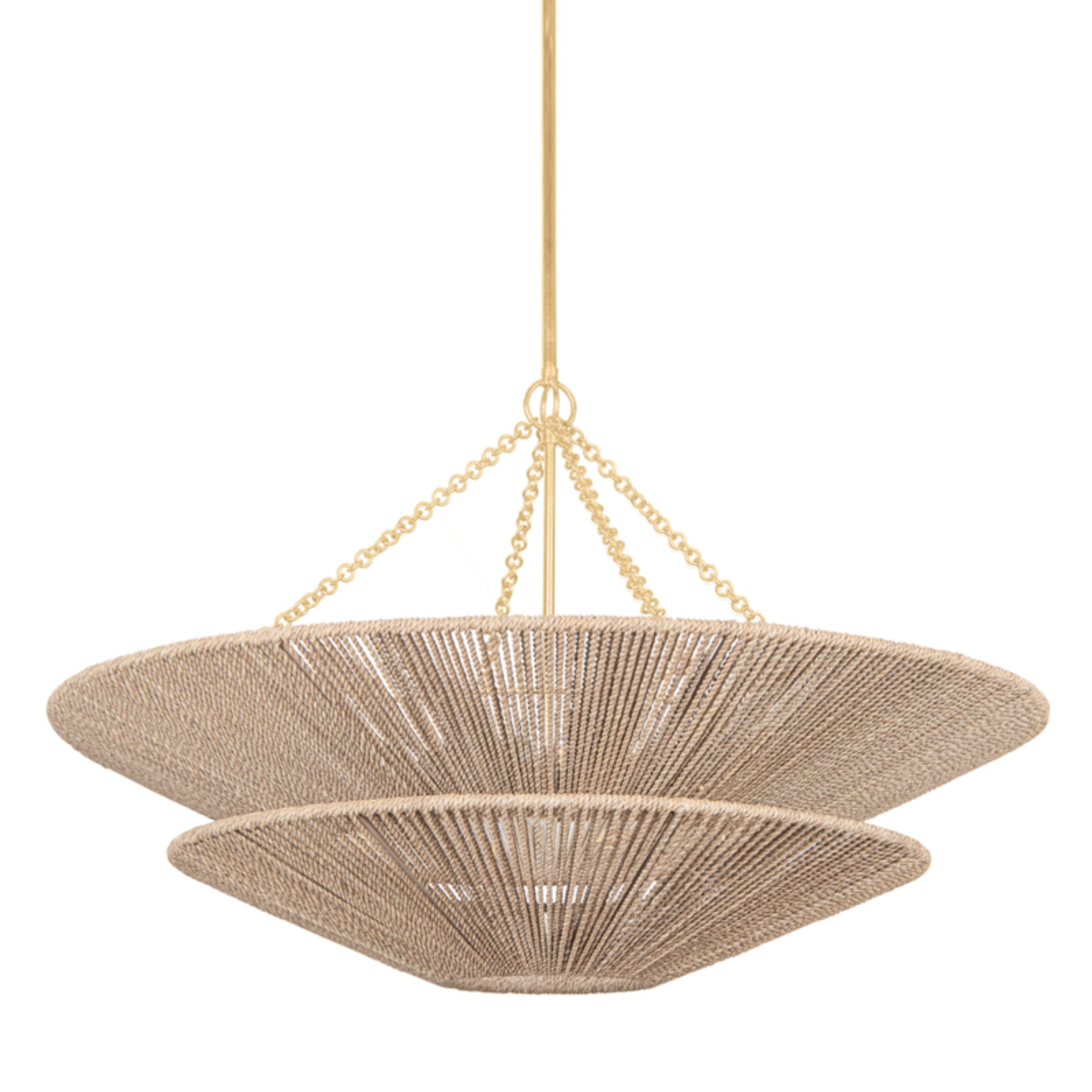 Tropea 8-Light Chandelier in  Gold Leaf 40L x 40W x 25.25H