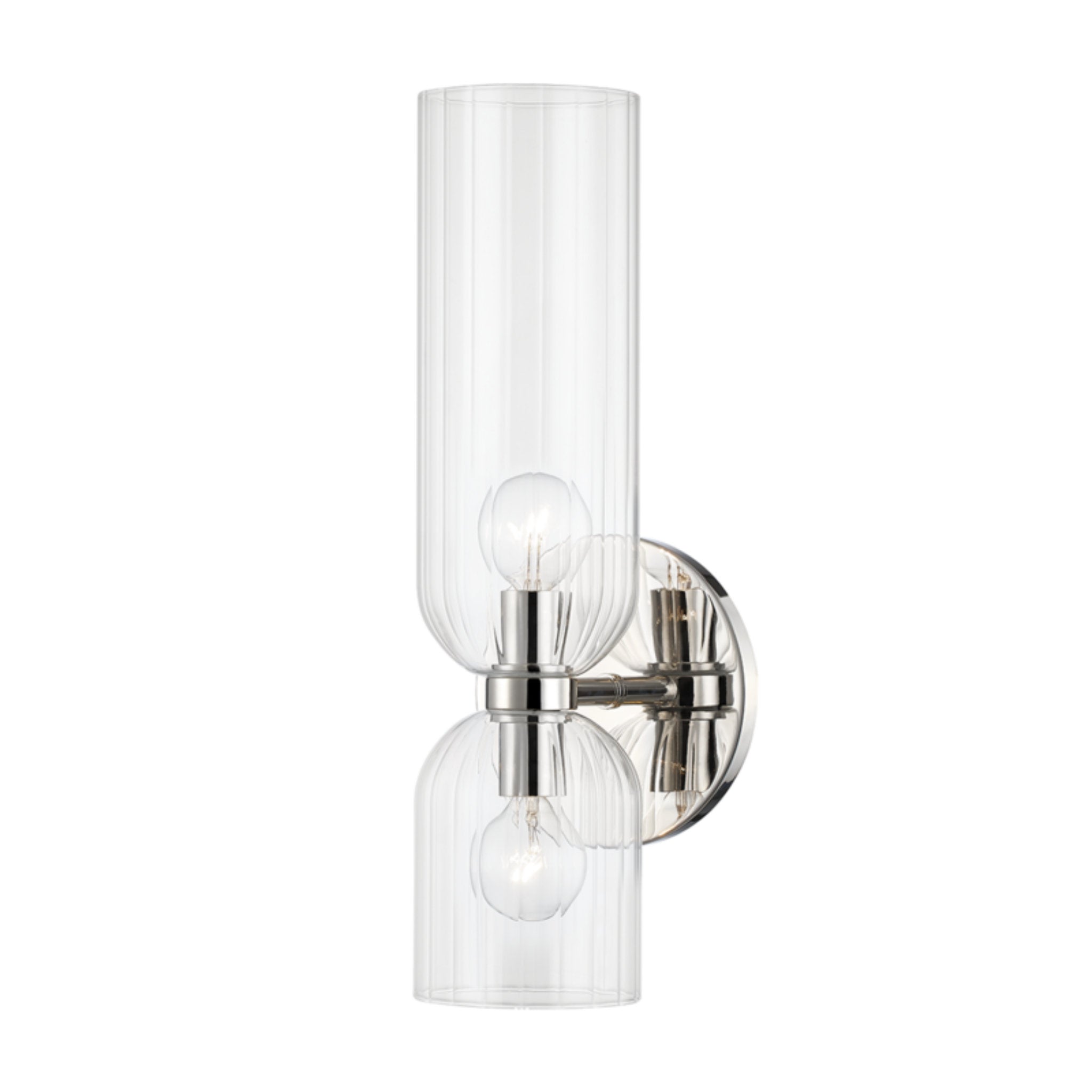 Sayville 2 Light Wall Sconce in Polished Nickel