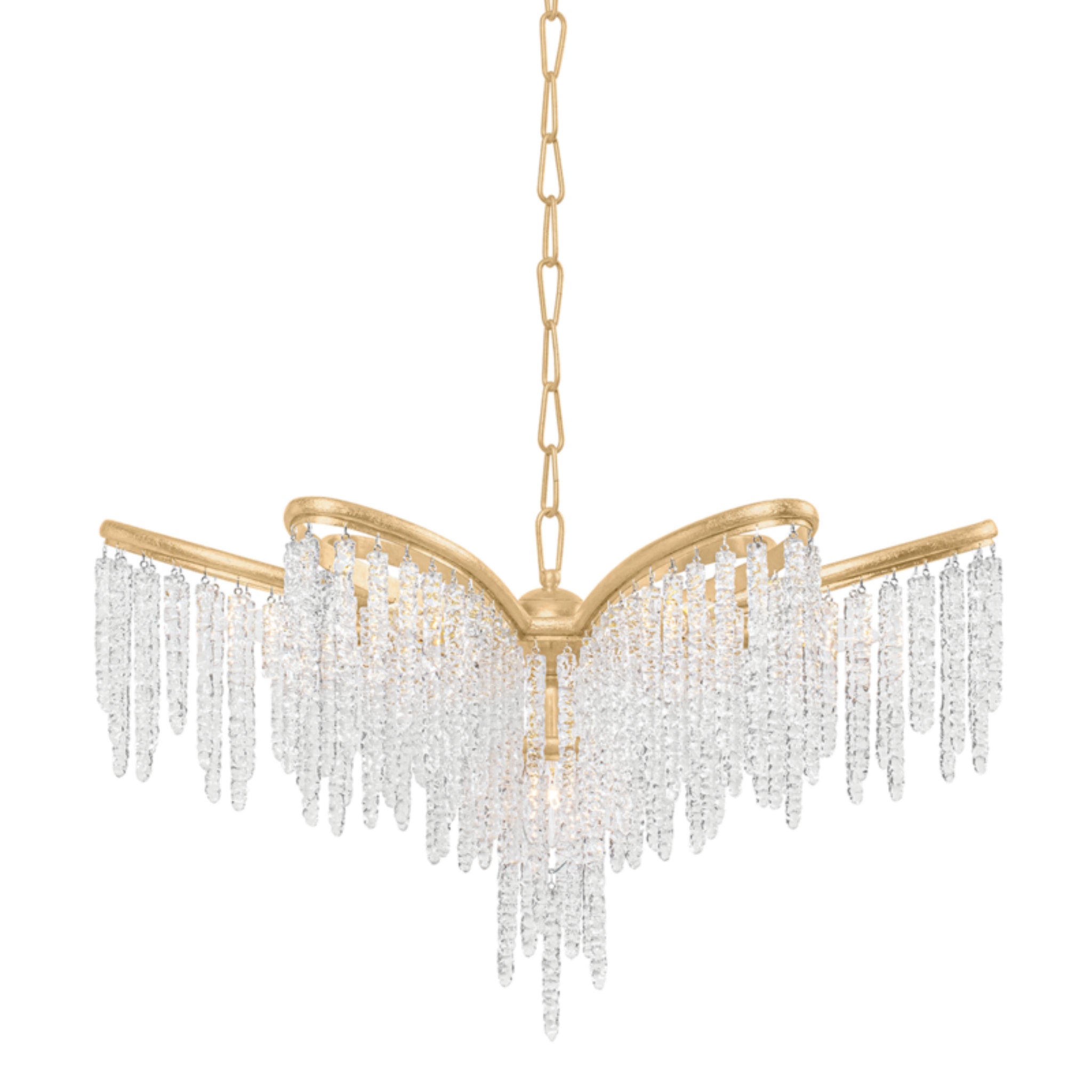 Pandora 5-Light Chandelier in  Gold Leaf 22.25L x 22.25W x 18H