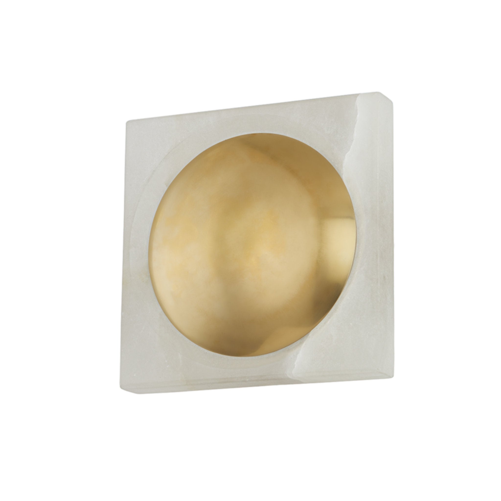 Hamel 1-Light Wall Sconce in Vintage Brass 9W x 9H