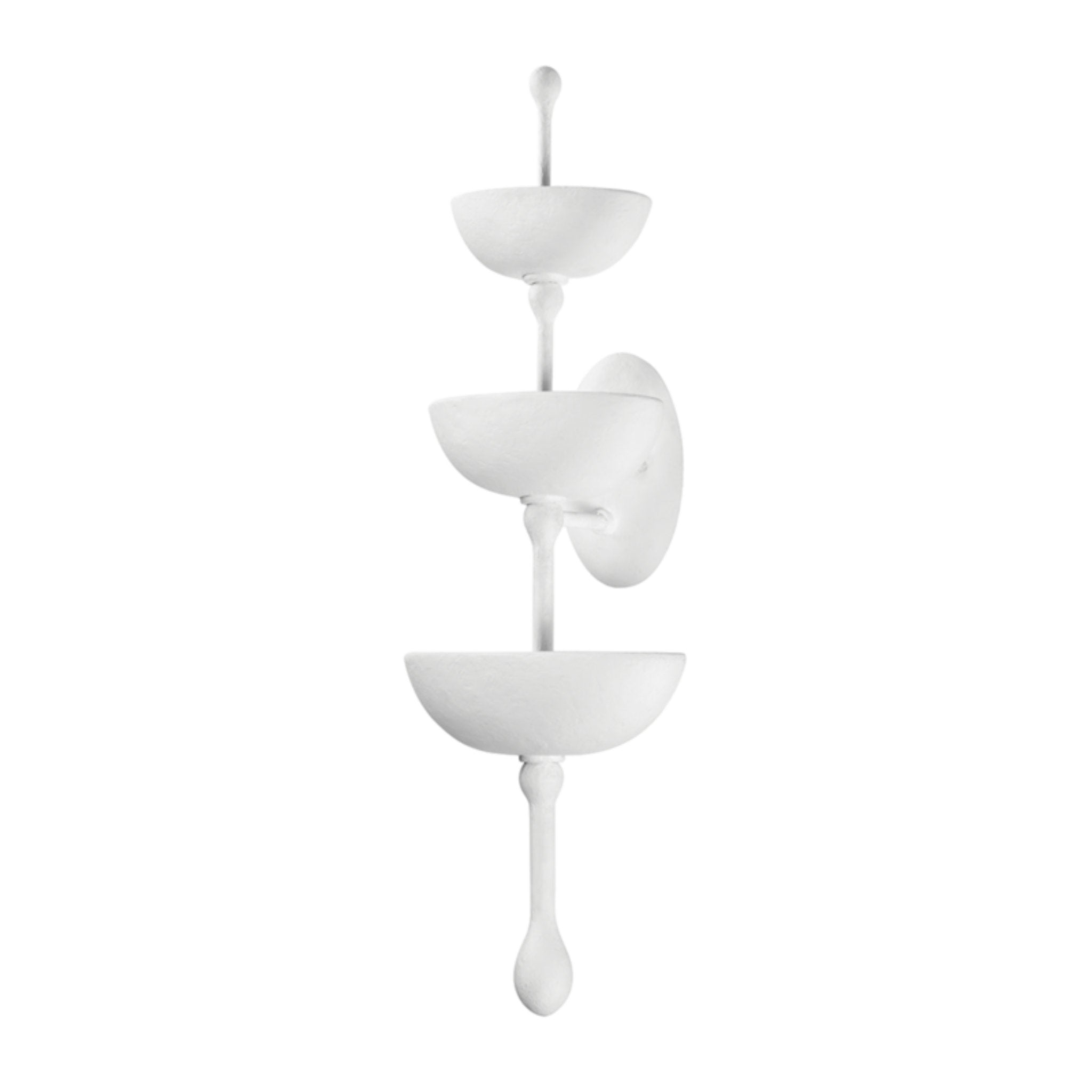 Aura 6-Light Wall Sconce in  Gesso White 10.25L x 10.25W x 30H