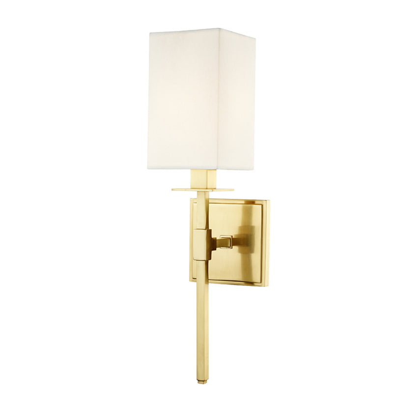 Taunton 1 Light Wall Sconce in Aged Brass