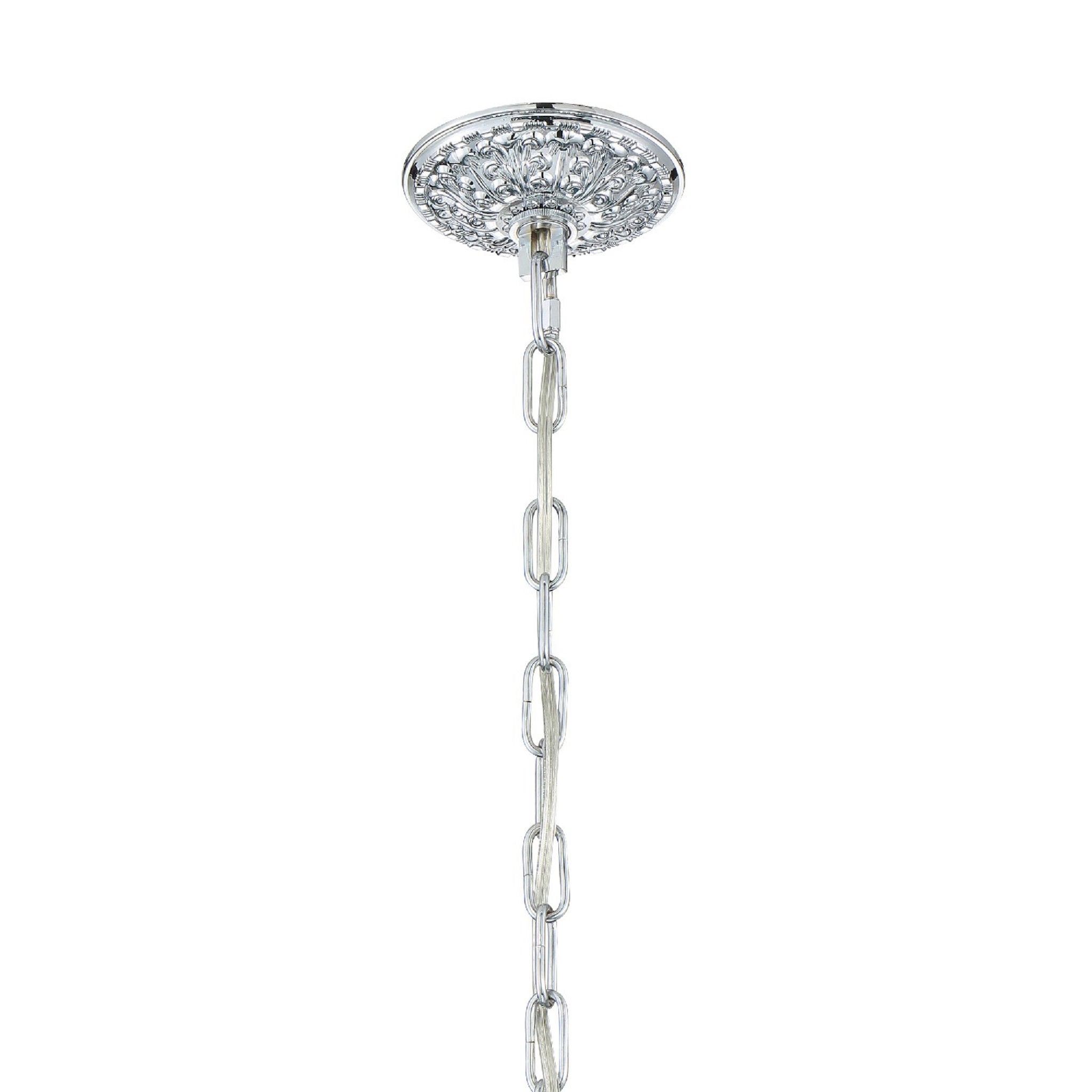 Crystorama 4405-CH-CL-S Maria Theresa 6 Light Swarovski Strass Crystal Polished Chrome Mini Chandelier