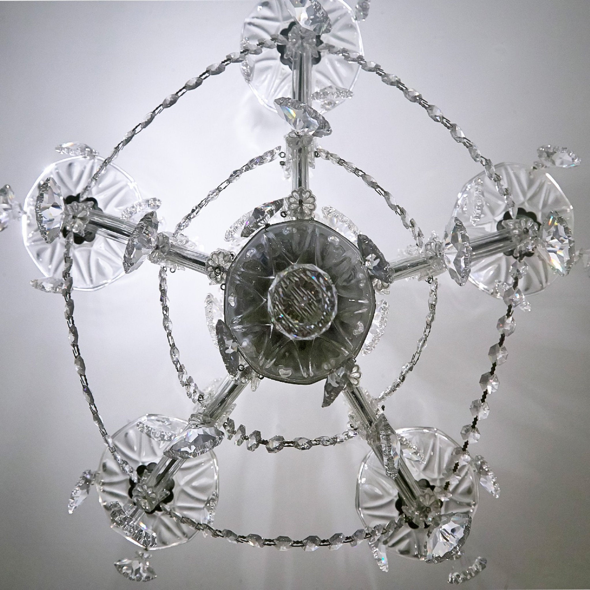 Crystorama 4405-CH-CL-S Maria Theresa 6 Light Swarovski Strass Crystal Polished Chrome Mini Chandelier