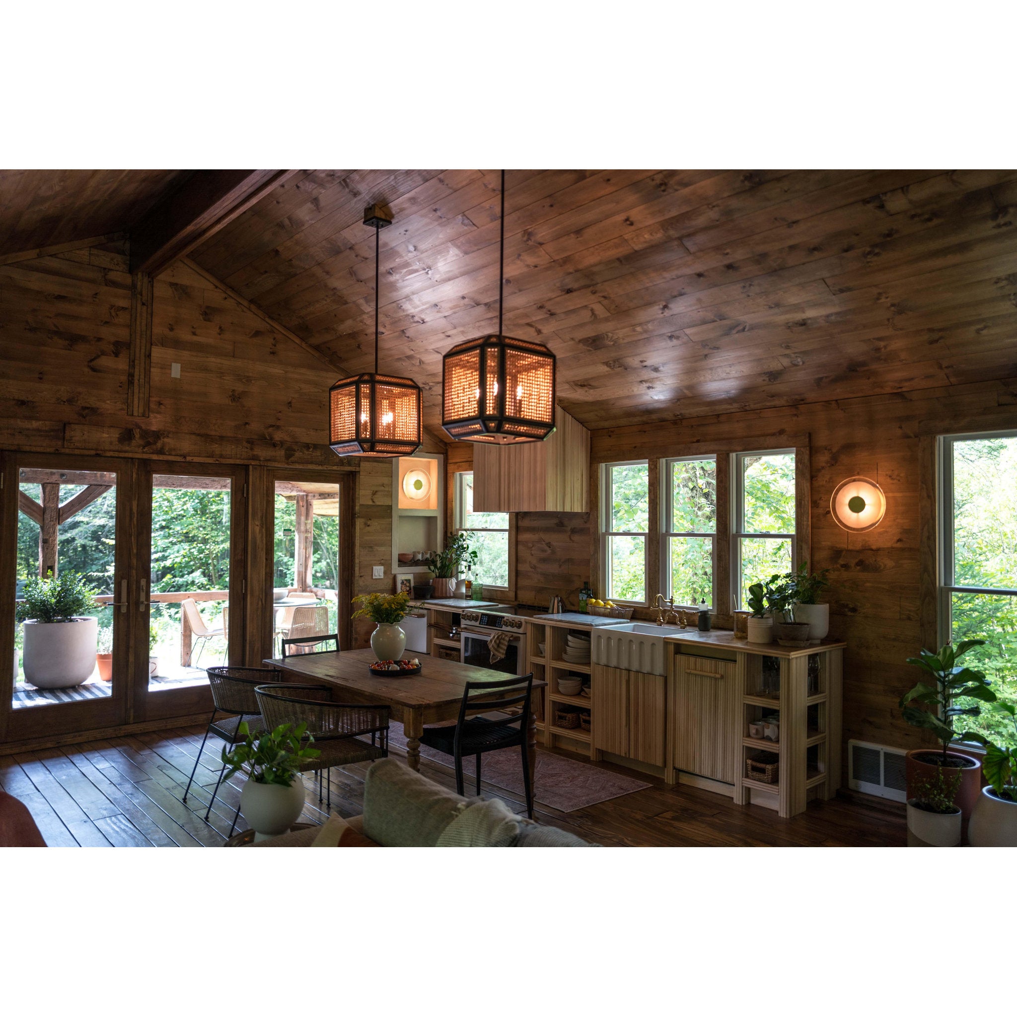 Georgia 4-Light Pendant in  Old Bronze by  Becki Owens 18L x 18W x 20H