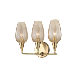 Hudson Valley Lighting 4703-AGB Longmont 3 Light Wall Sconce in Aged Brass Open Box