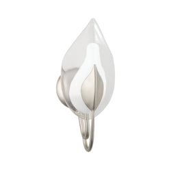 Blossom 1 Light Wall Sconce in Silver Leaf