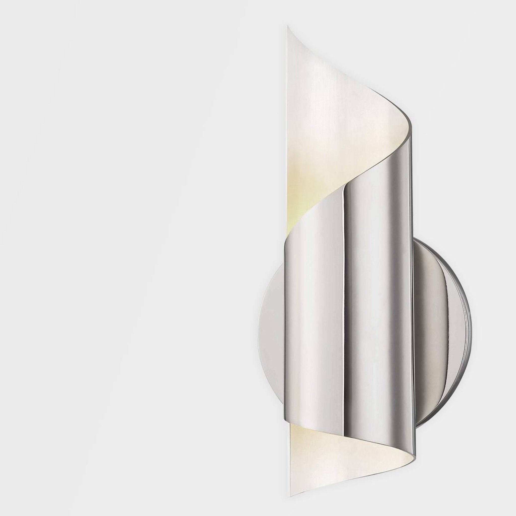 Evie 1-Light Wall Sconce in Polished Nickel