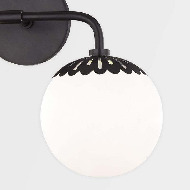 Paige 6 Light Chandelier in Aged Brass