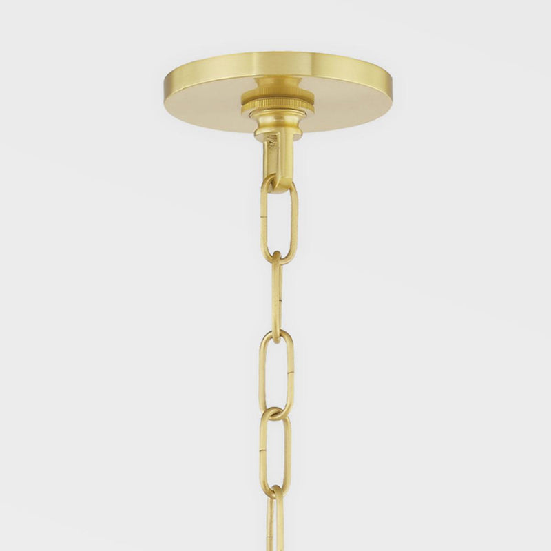 Olivia 1 Light Wall Sconce in Aged Brass