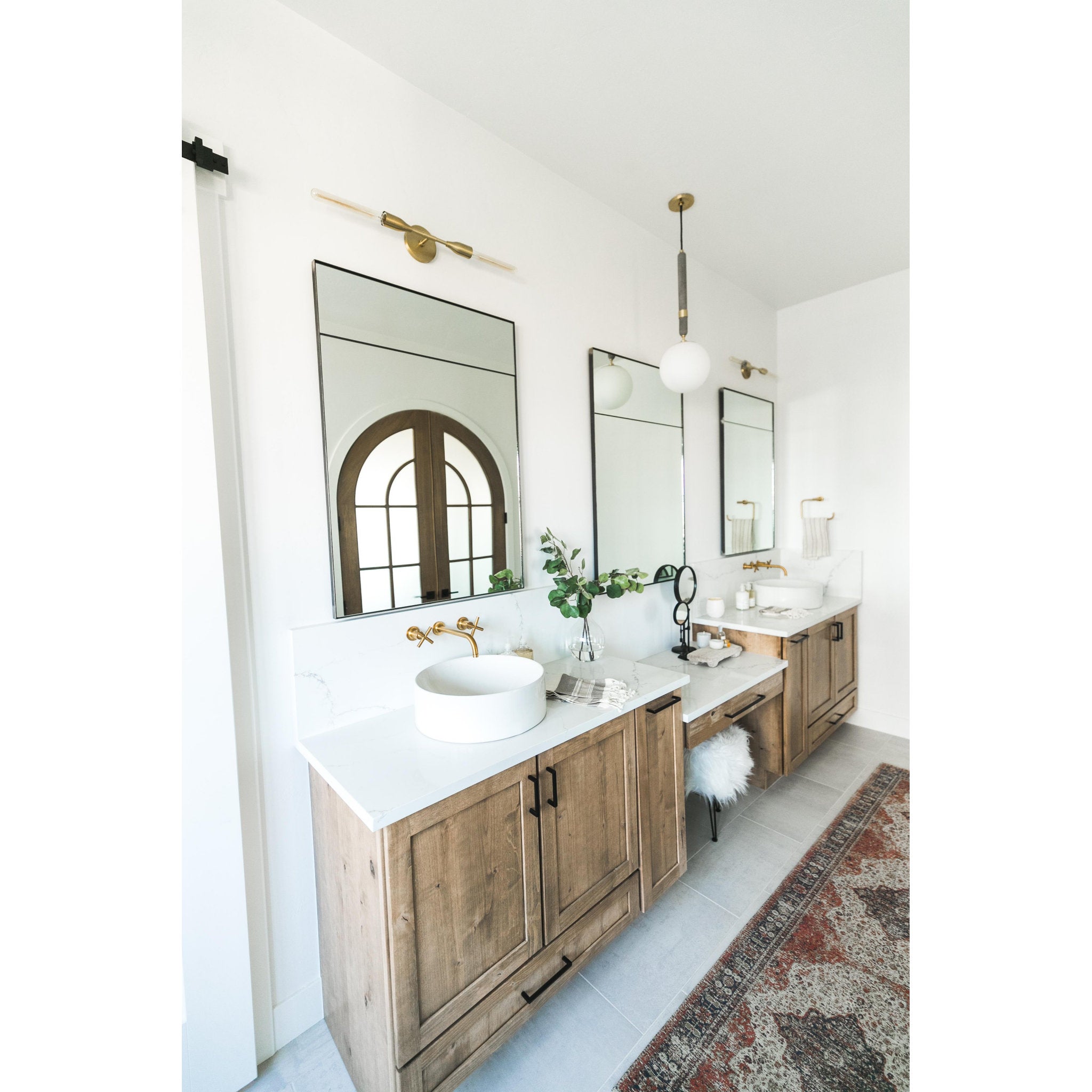 Brielle 1-Light Pendant in  Aged Brass 5.75L x 9.5W x 26.75H