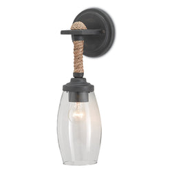 Hightider Wall Sconce - French Black/Natural