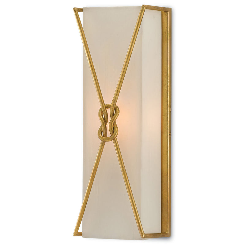 Ariadne Gold Wall Sconce - Contemporary Gold Leaf