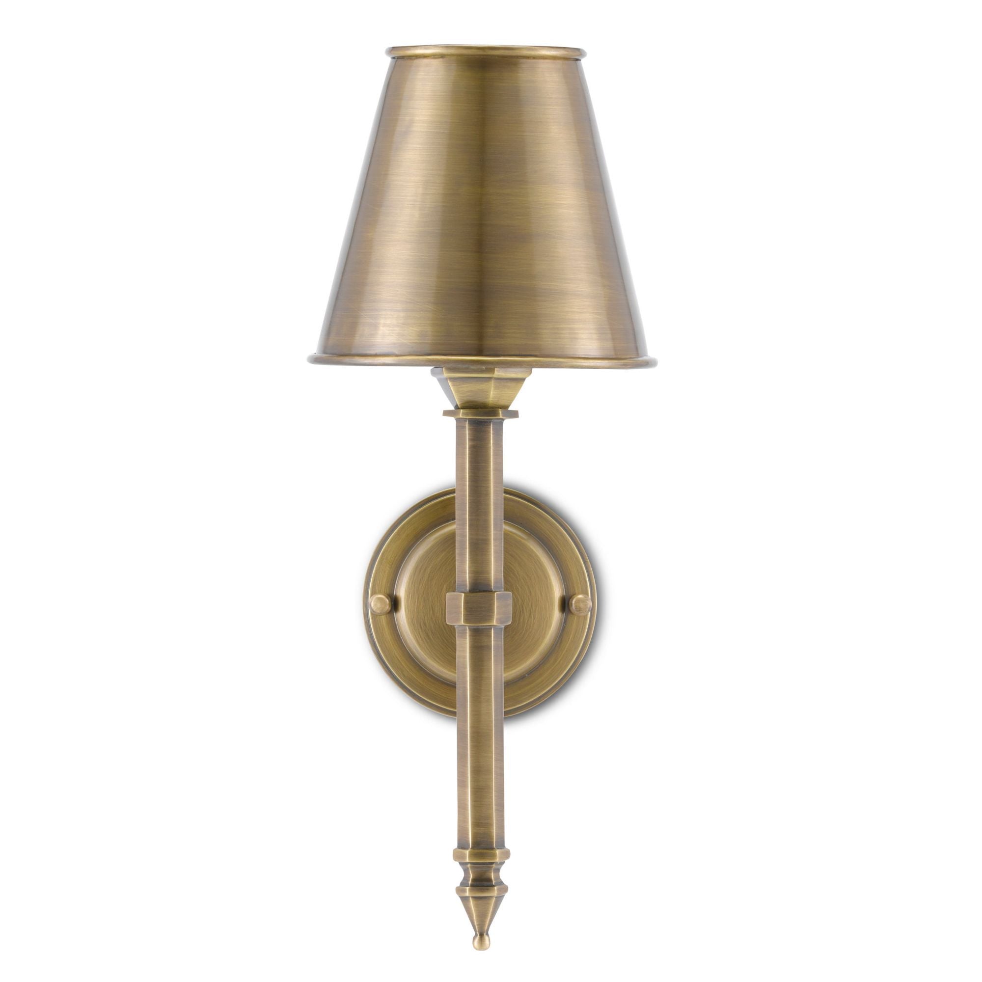 Wollaton Brass Wall Sconce - Light Moroccan Antique Brass