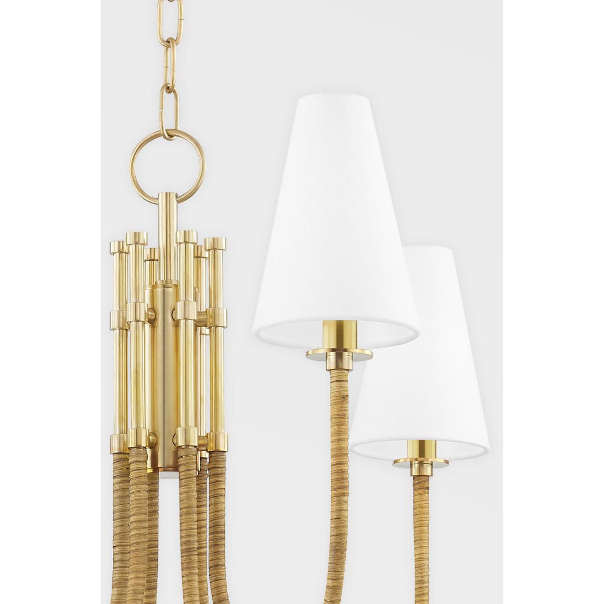 Ripley 6-Light Chandelier in  Aged Brass 31.75L x 31.75W x 20.25H