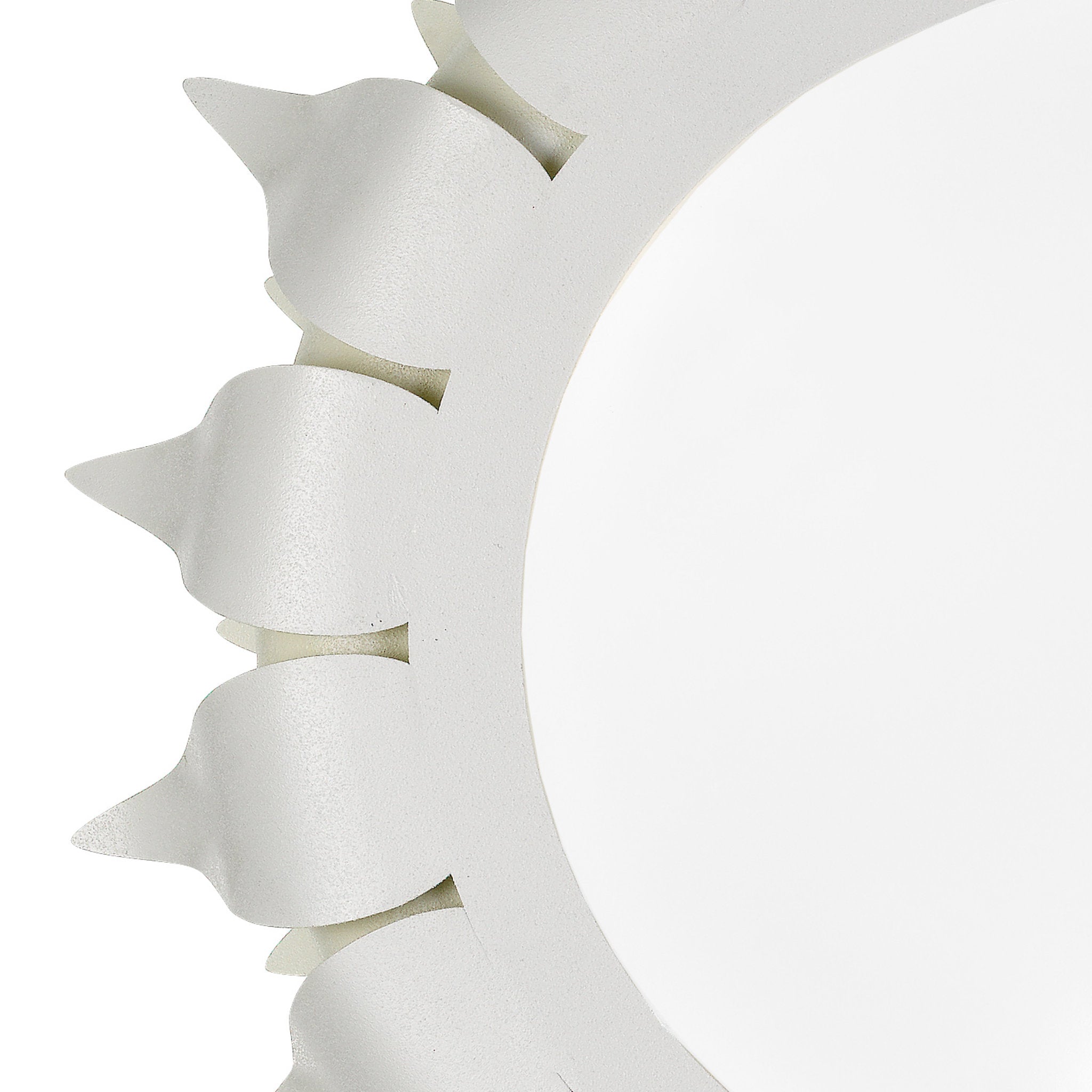 Broche 16'' Matte White Flush Mount White 16"W x 5.5"H x 16"D