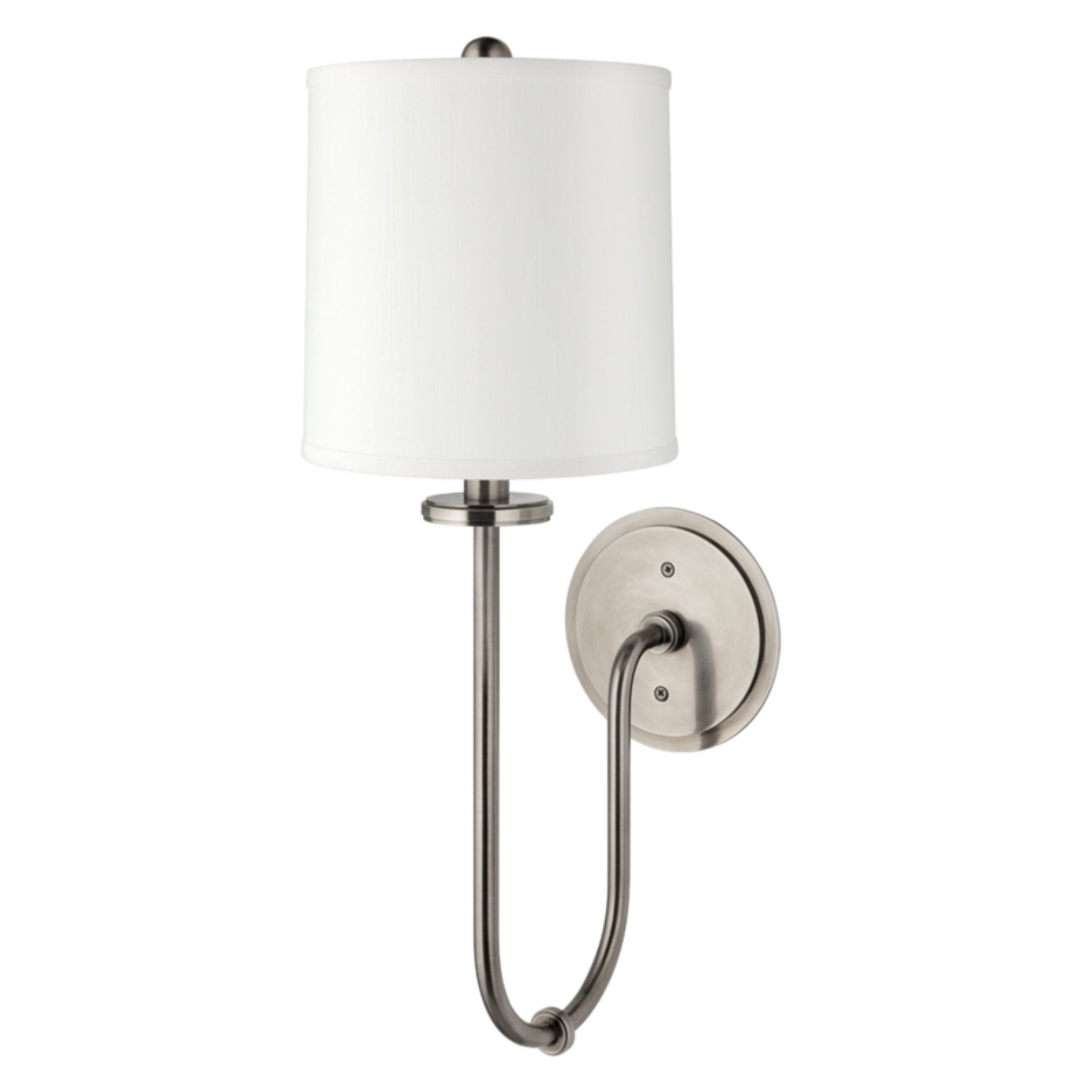 Jericho 1 Light Wall Sconce in Historic Nickel