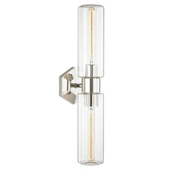 Roebling 2 Light Wall Sconce in Polished Nickel