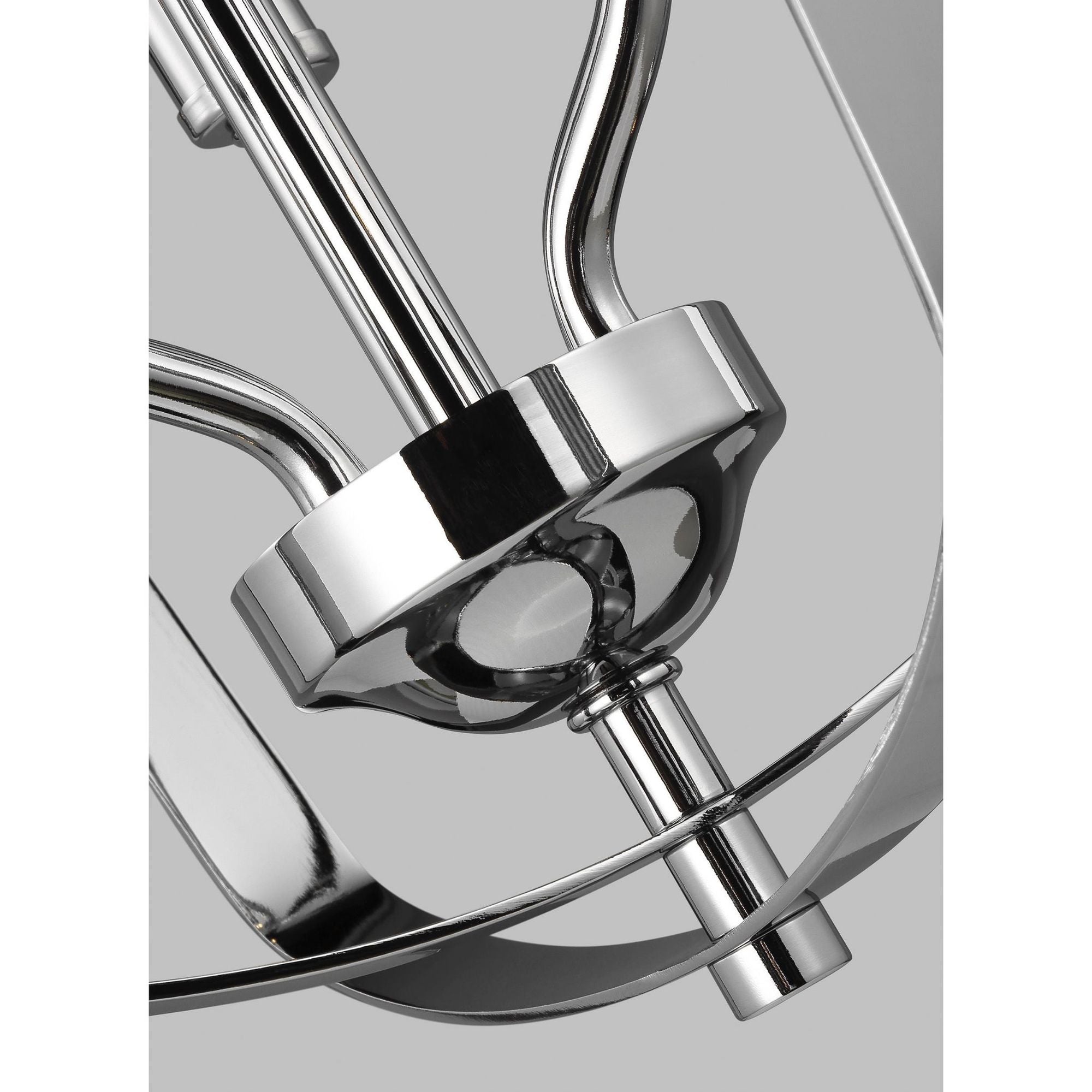 Romee Small Three Light Hall / Foyer LED Transitional Pendant 18.75" Height Steel in Chrome