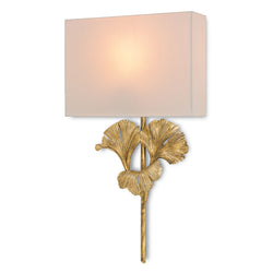 Gingko Gold Wall Sconce - Chinois Antique Gold Leaf
