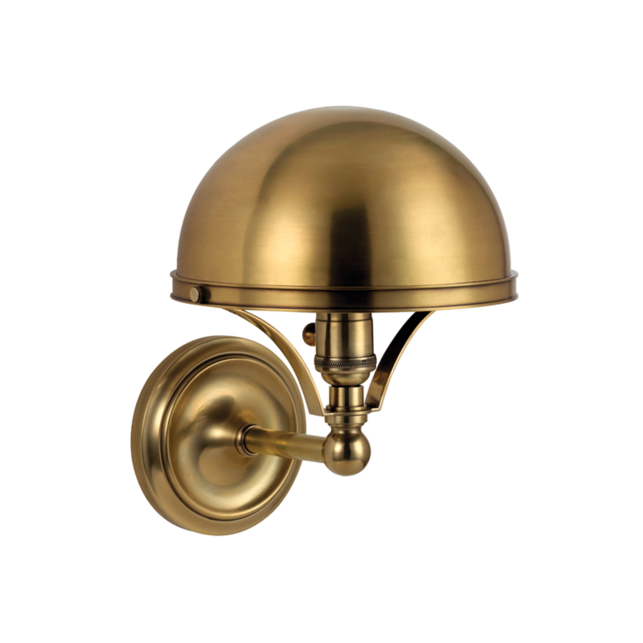 Covington 1 Light Wall Sconce in Aged Brass