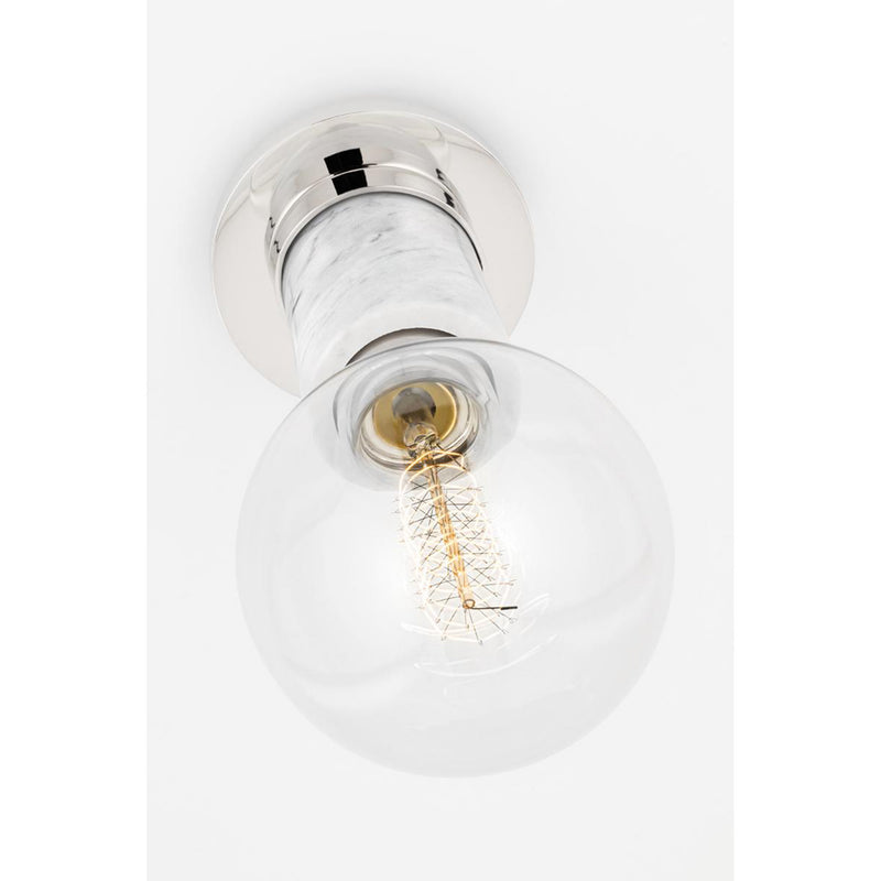 Asime 2 Light Wall Sconce in Polished Nickel