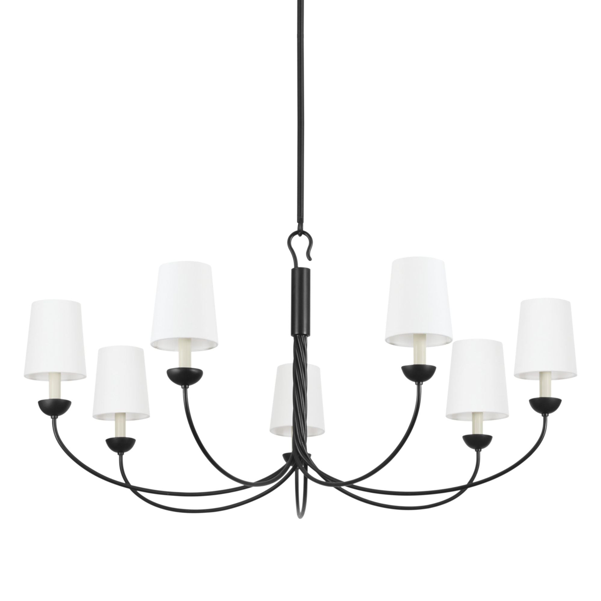 Montpelier 7-Light Chandelier in  Aged Iron 48L x 48W x 24H