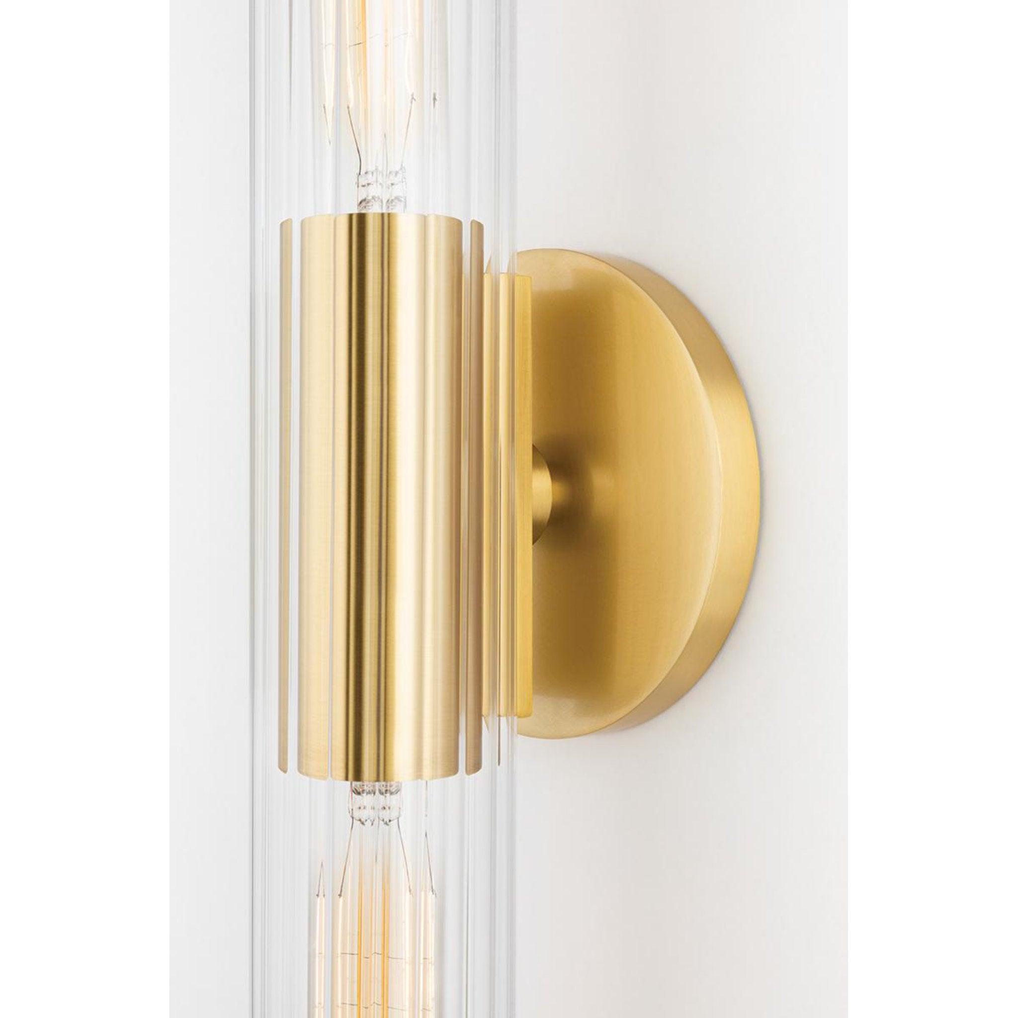 Cecily 2-Light Wall Sconce in Aged Brass