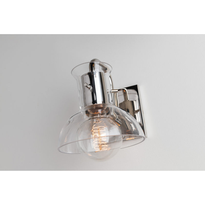 Riley 1 Light Plug-in Sconce in Polished Nickel