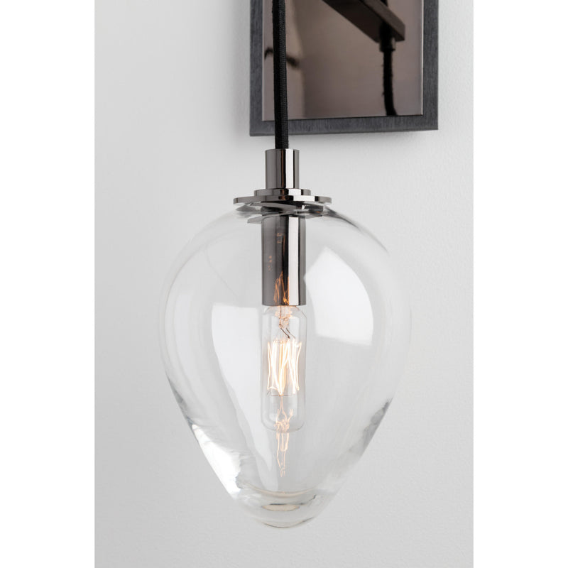 Brixton 5 Light Chandelier in Gun Metal With Smoked Chrome