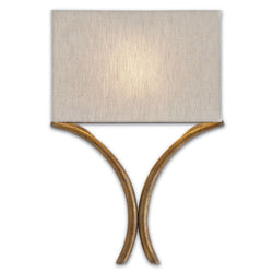 Cornwall Gold Wall Sconce - French Gold Leaf
